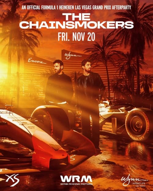 The Chainsmokers at XS Nightclub on November 20, 2026
