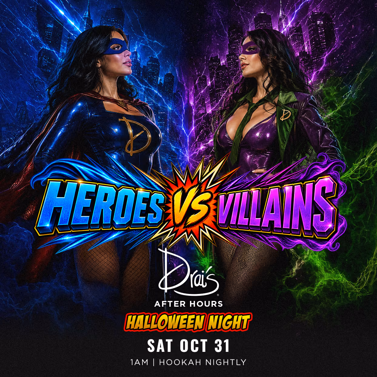 Halloween Night • Heroes vs Villains at Drai's After Hours on November 1, 2026