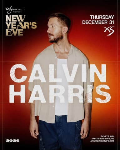 Calvin Harris at XS Nightclub on December 31, 2026