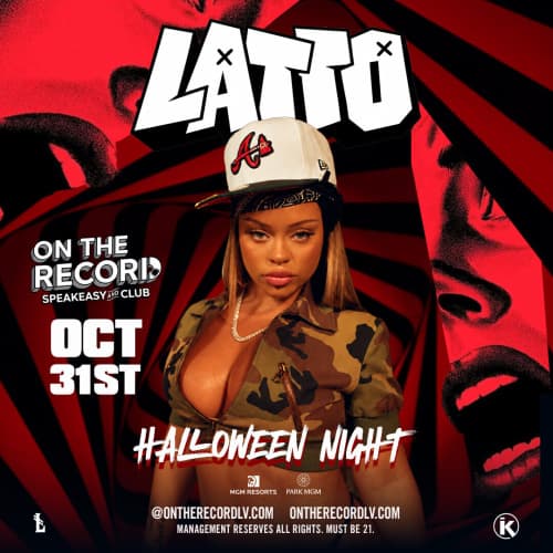 Latto event artwork Latto event artwork