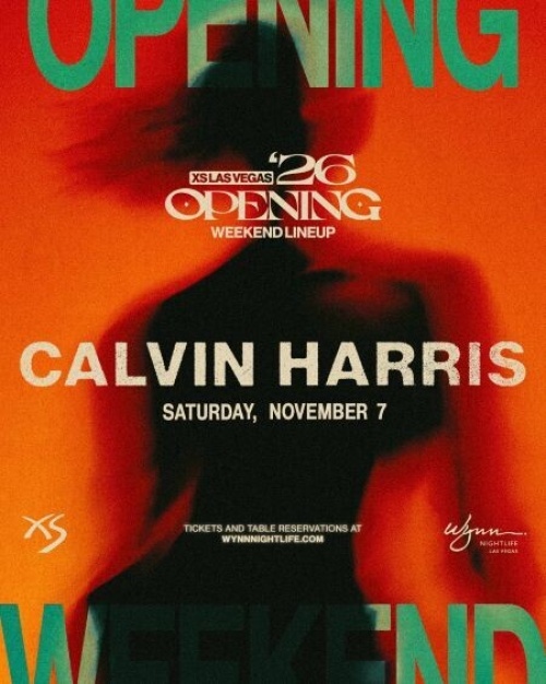 Calvin Harris at XS Nightclub on November 7, 2026